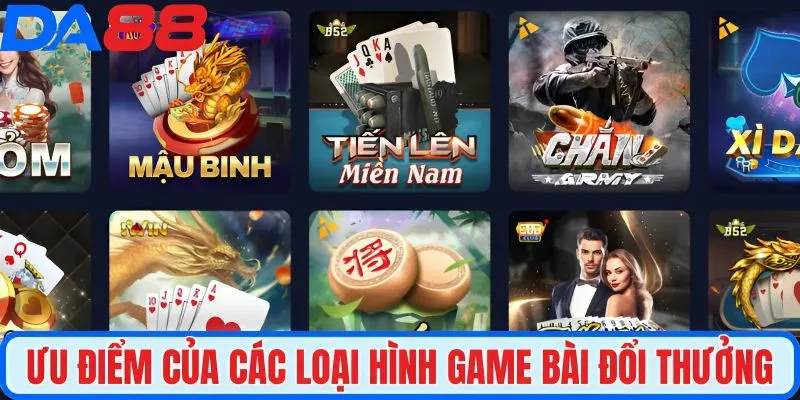Sảnh game bài đa dạng, giao diện dễ dùng, trúng thưởng lớn