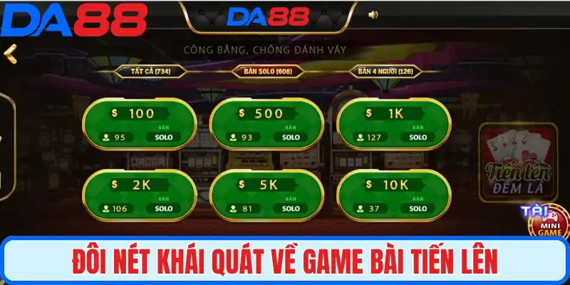 Đôi nét khái quát về game bài Tiến Lên