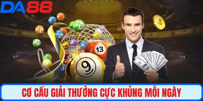 Cơ cấu giải thưởng cực khủng mỗi ngày